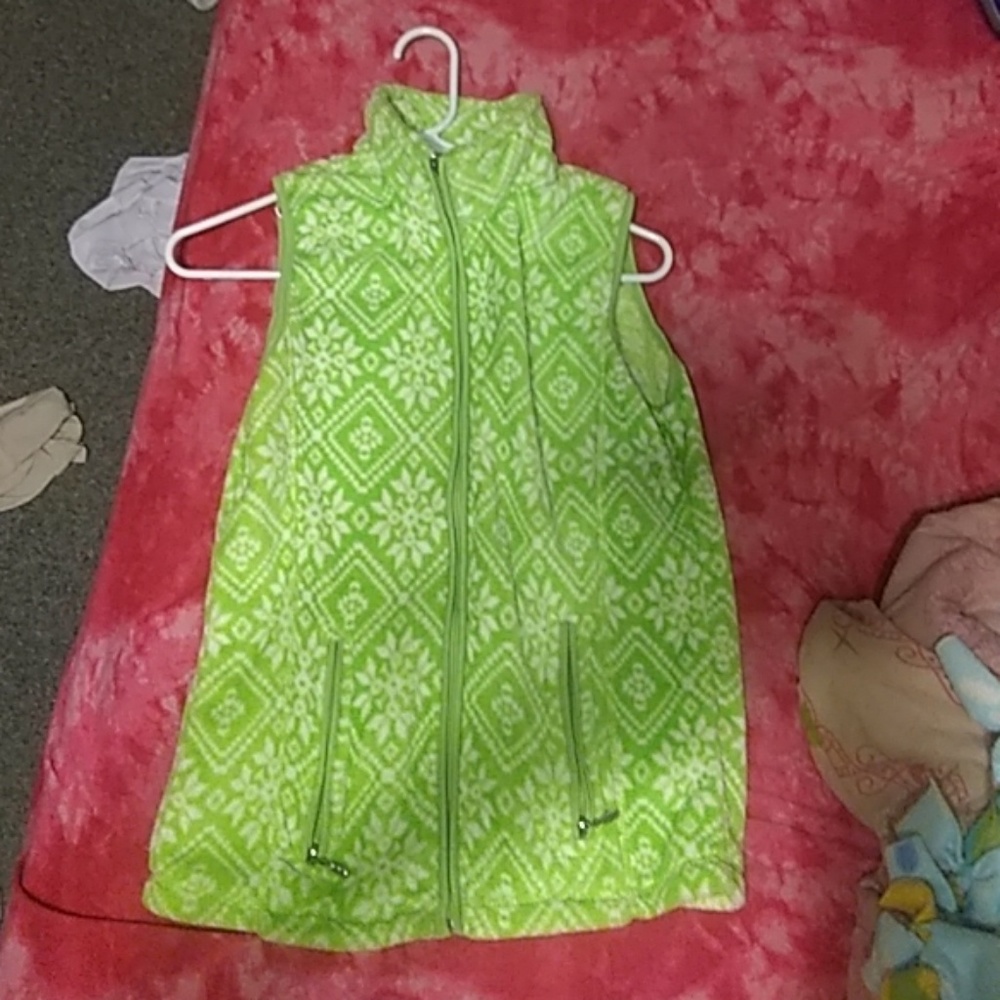 Lime Green French Laundry Vest